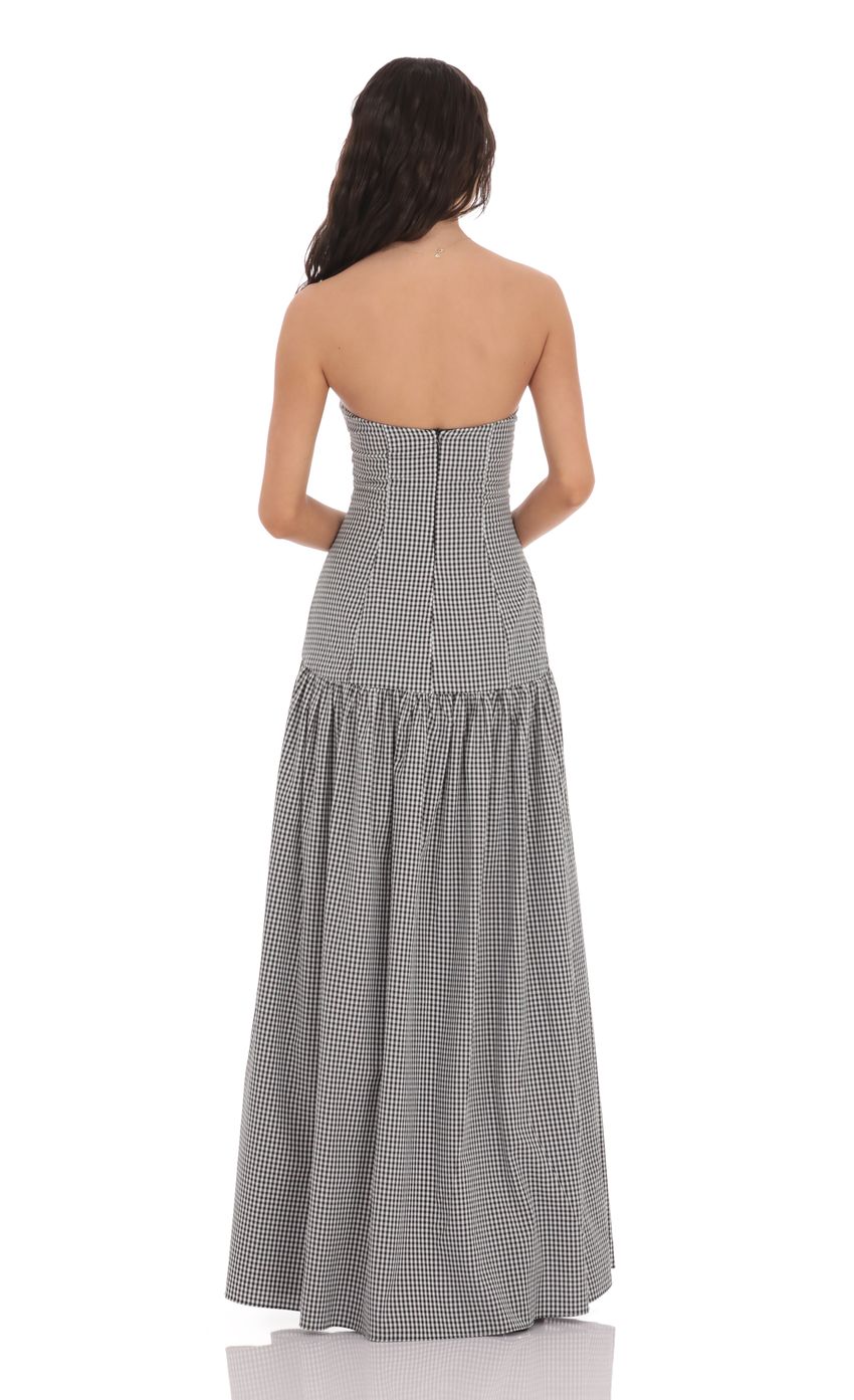 ISLA GINGHAM MAXI DRESS