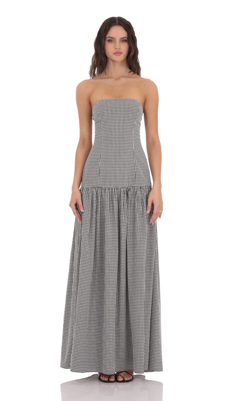 ISLA GINGHAM MAXI DRESS